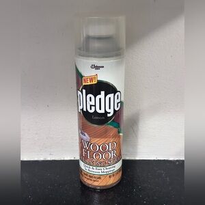 Vintage Pledge Wood Floor Cleaning Spray Can
